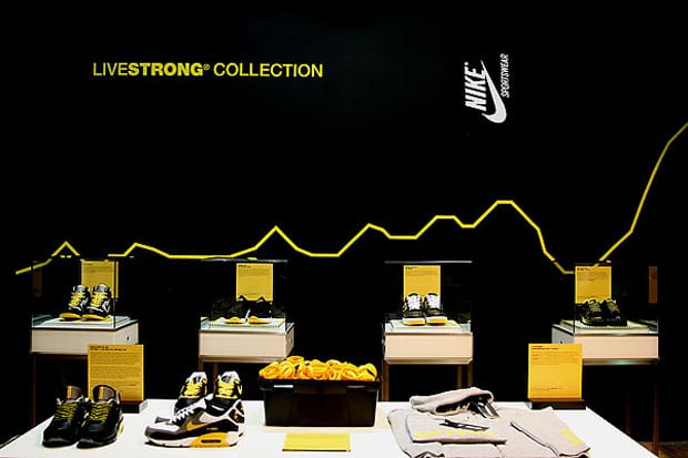 Nike Sportswear LIVESTRONG Installation at Qubic