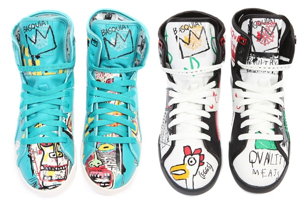 Reebok "Basquiat" Top Down Sneakers