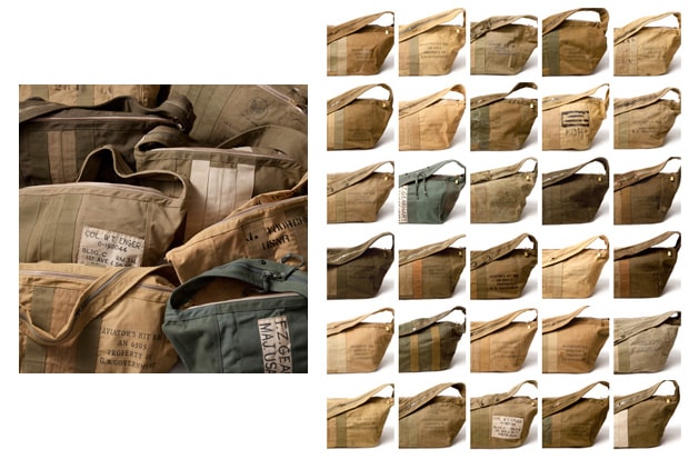 SOPHNET. x Jantiques Aviator Kit Bags