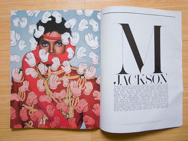 KAWS x Michael Jackson Cover for Interview Magazine