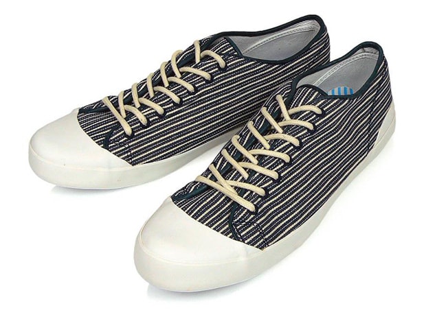 YMC Striped Plimsole Canvas Shoe