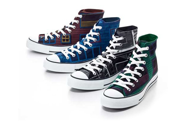 Billionaire Boys Club Building City Print Hi-Cut Sneaker