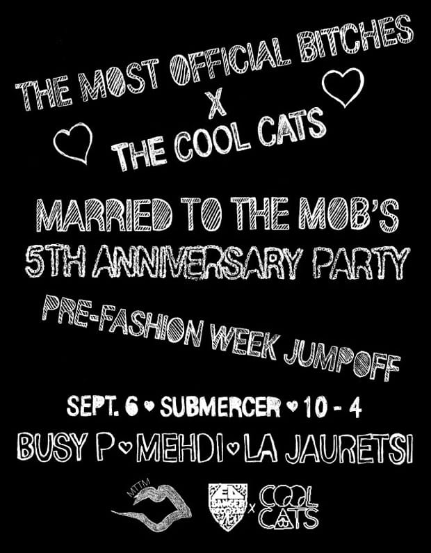 Cool Cats x Married to the Mob 5th Anniversary Party
