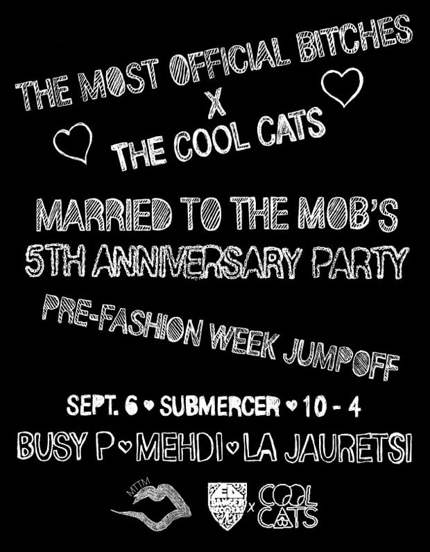 Cool Cats x Married to the Mob 5th Anniversary Party