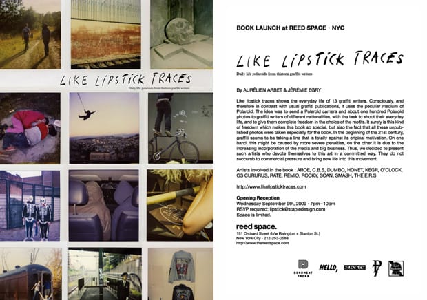 Like Lipstick Traces: Daily Life Polaroids from Thirteen Graffiti Writers Book Launch