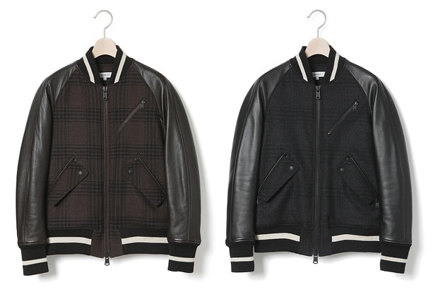 nonnative Leather Wool Student Jacket