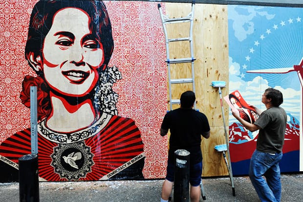 Shepard Fairey Supply and Demand Murals