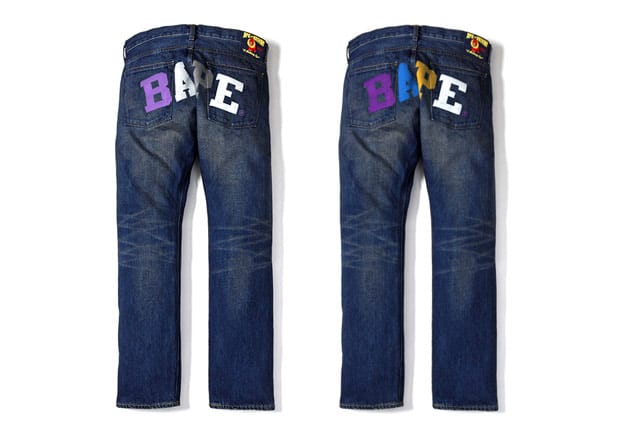 A Bathing Ape LA & NYC Color Print Denim
