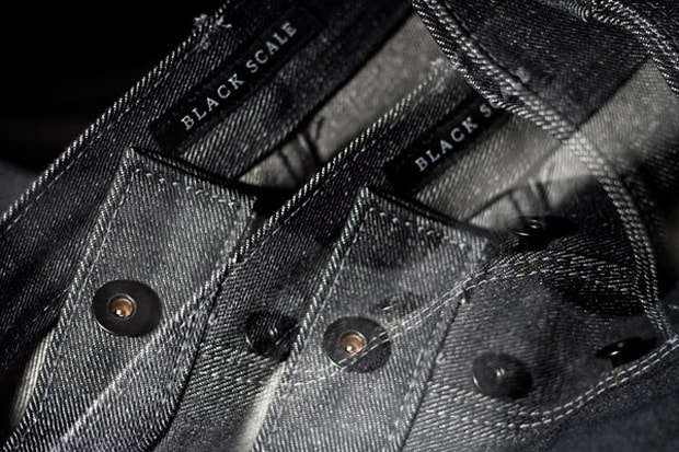 Black Scale Charcoal Denim
