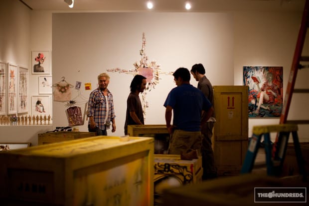 David Choe for Giant Robot Biennale Exhibition Preview (NSFW)