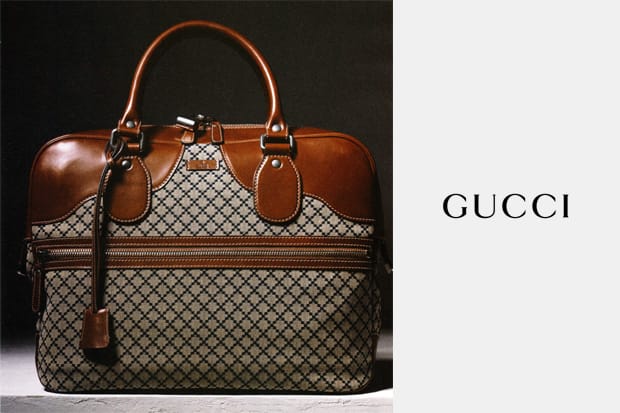 Gucci Blue Diamante Fabric Duffle 