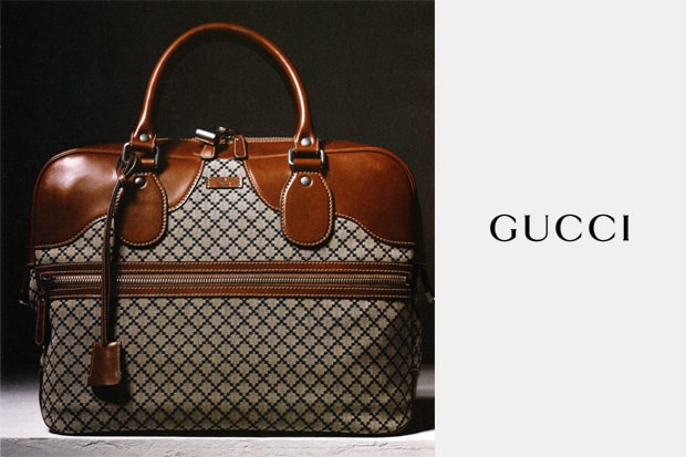 Gucci Blue Diamante Fabric Duffle