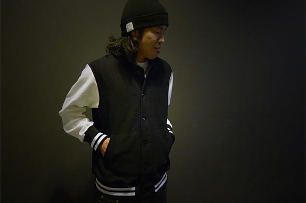 HAVEN x Reigning Champ Fleece Varsity Jacket