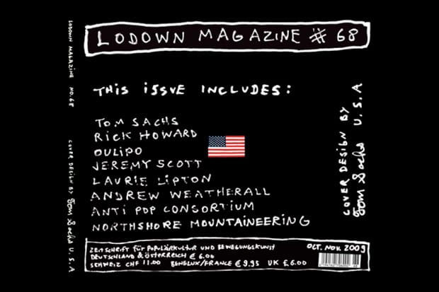 Lodown Magazine Issue 68 featuring Tom Sachs