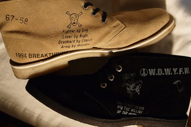 NEIGHBORHOOD x Clarks "W.D.W.Y.F.W" Desert Boots