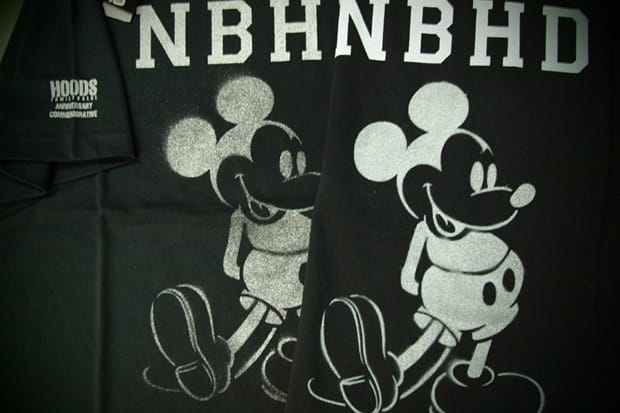 HOODS Nagoya & Fukuoka "Mickey Mouse" NEIGHBORHOOD Anniversary Tees