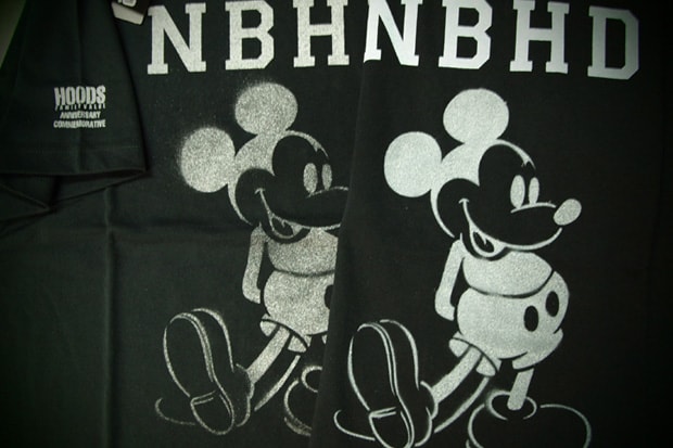 HOODS Nagoya & Fukuoka "Mickey Mouse" NEIGHBORHOOD Anniversary Tees