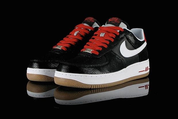Nike Air Force 1 Low Black/White/Red/Gum