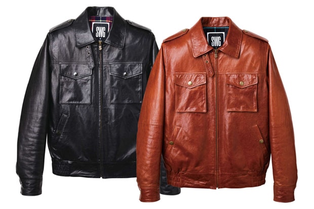 swagger Flight Leather Jacket