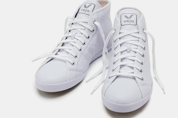 Veja Footwear "The Grid" Leather Sneakers