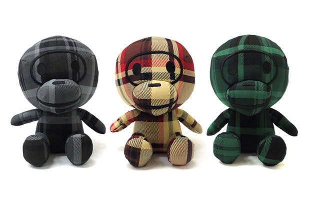A Bathing Ape Bapecheck Baby Milo Toy
