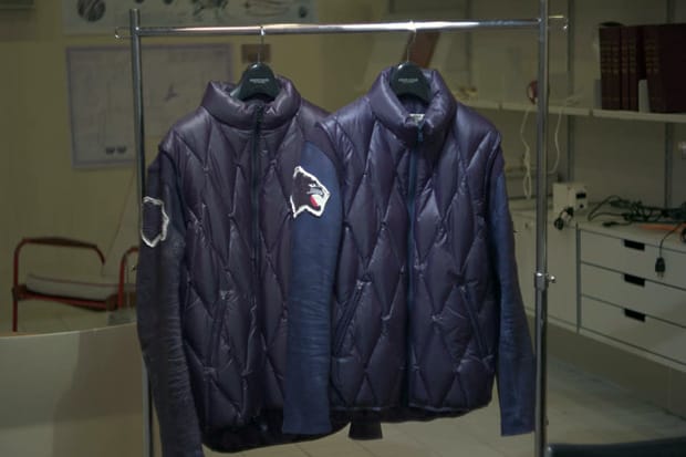 AFFA Quilted Leather Down Jacket