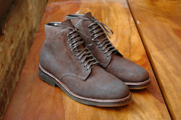 Alden for Winn Perry Navy Blucher High Boot