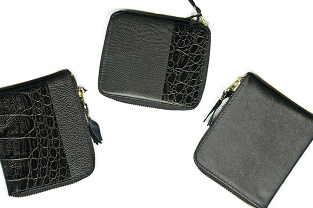 comme des garcons embossed wallet