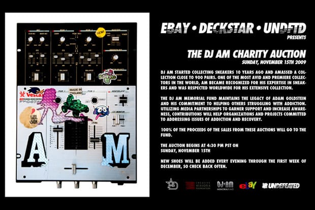 eBay x Deckstar x Undefeated Presents The DJ AM Charity Auction