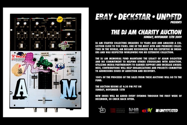 eBay x Deckstar x Undefeated Presents The DJ AM Charity Auction