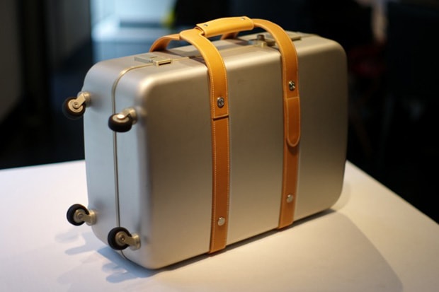 Hermes Aluminum Leather Suitcase