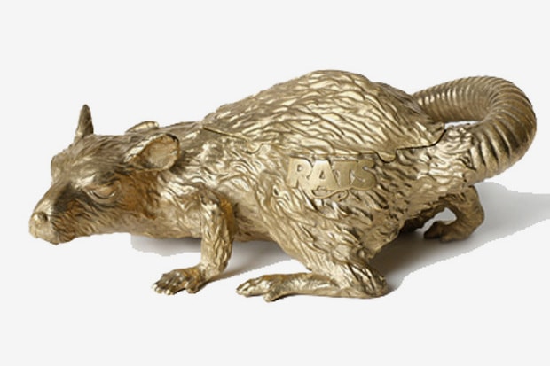 RATS Metallic Gold Ashtray