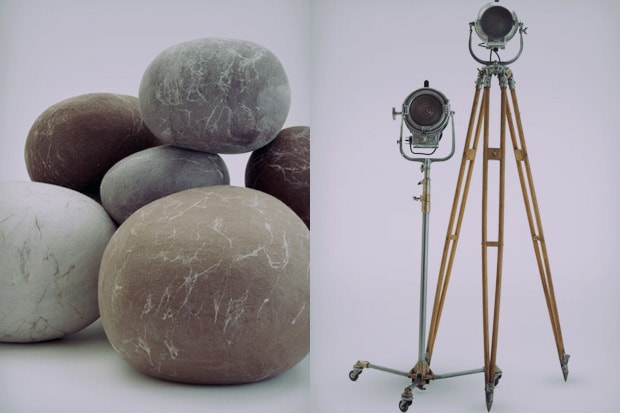 Ronel Jordaan Rock Cushions and Vintage Lamps