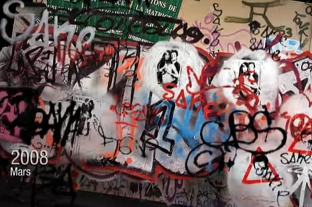 3D Graffiti Animation Outside Serge Gainsbourg's Home