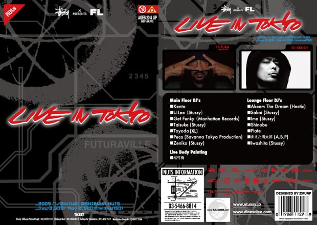 Stussy x Futura Laboratories present Live in Tokyo Event