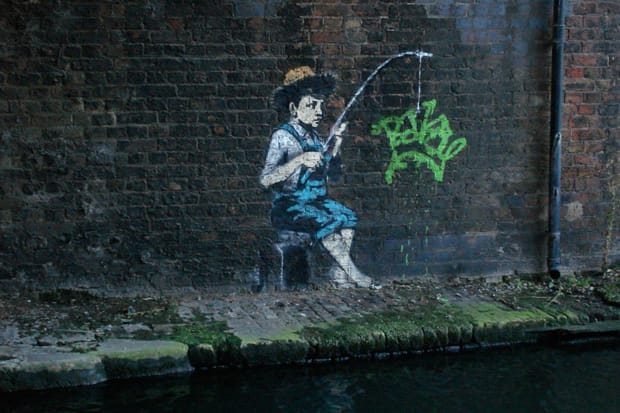 Banksy Regent's Canal Artwork