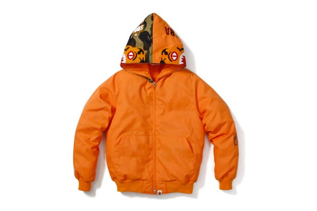 orange bape jacket