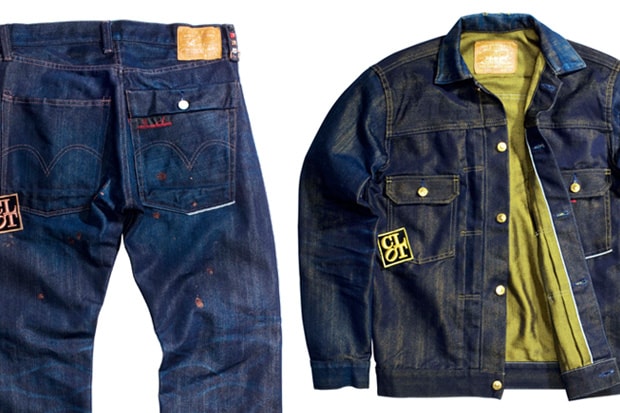 CLOT x Levi's Cooper Jeans & Gold Denim Jacket