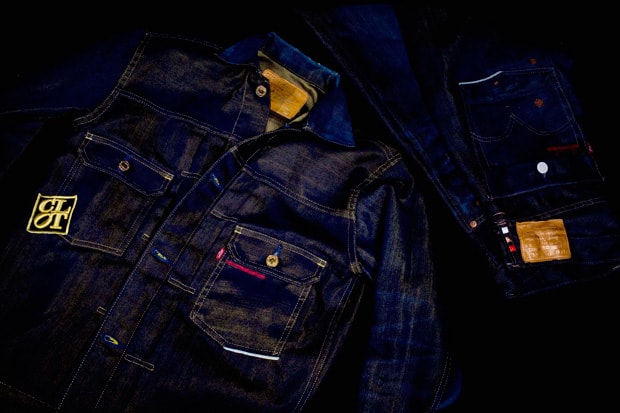 CLOT x Levi's Copper 505 Denim & Gold Jacket