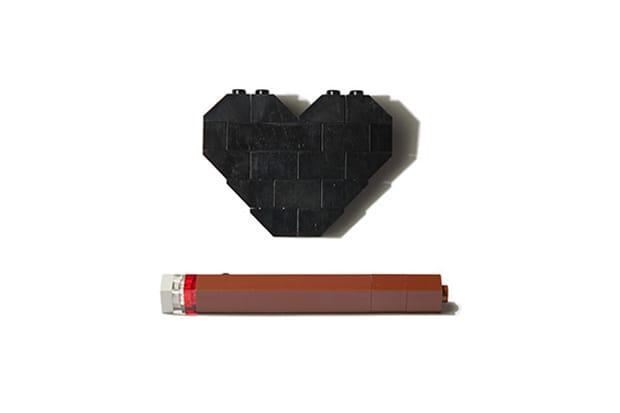 Dee & Ricky "Blunt & Heart" Brooches