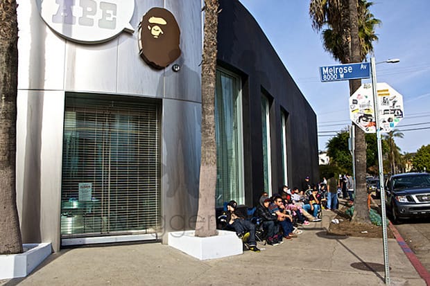Kid Cudi x A Bathing Ape Baby Milo Los Angeles T-shirt Release Recap