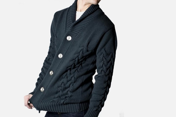 S.N.S. Herning Metal Gray Fold Cardigan