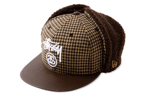 Stussy New Era Houndstooth Dog Ear 59FIFTY Fitted Cap