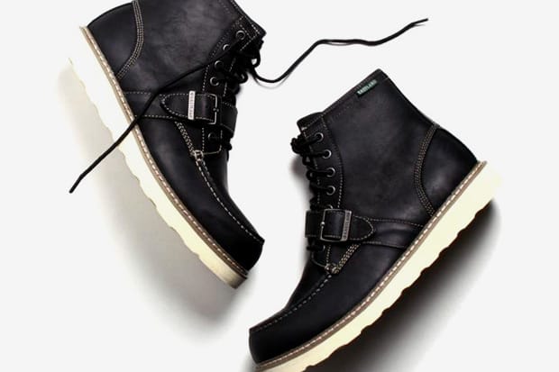 a.ok Black Buckle Lace Up Boot