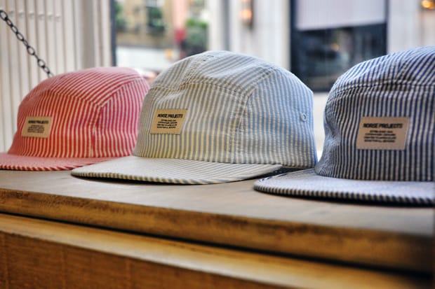 Norse Projects Seersucker 5 Panel Cap