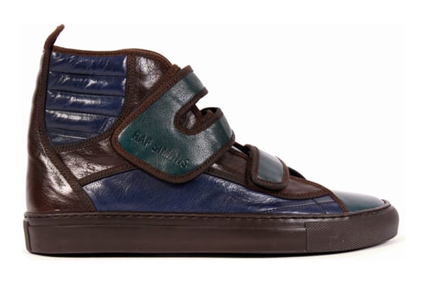Raf Simons Leather Ankle Sneakers