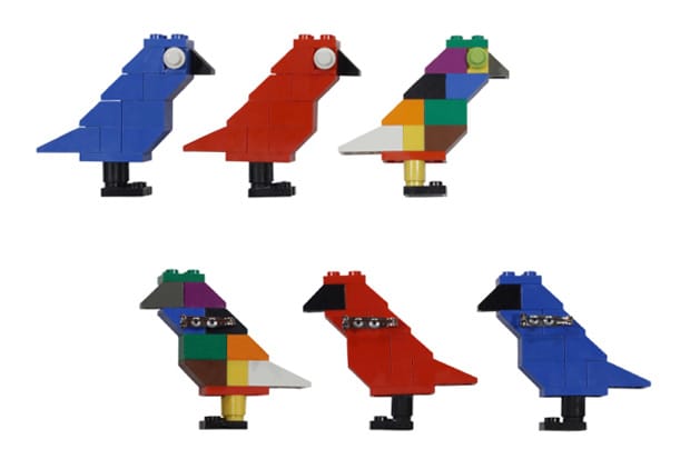 ROC STAR x Dee & Ricky "Bird of Paradise" LEGO Brooch