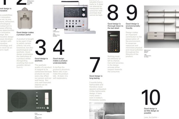 Vitsoe x Dieter Rams "10 Principles For Good Design" Poster