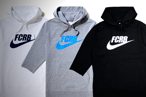 F.C.R.B. Swoosh 3/4 Sleeve Hoodie