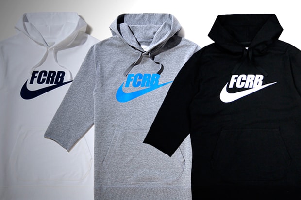 F.C.R.B. Swoosh 3/4 Sleeve Hoodie